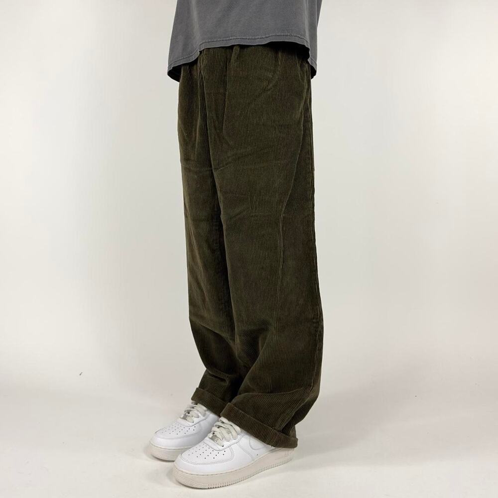 Vintage L.L Bean Green Corduroy Casual Streetwear Pants